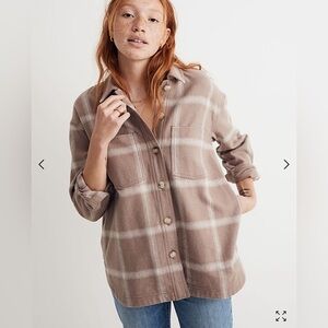 Madewell Plaid Shirt Jacket sz M